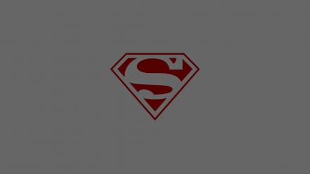 Dc comics superman superheroes grey logo simple wallpaper