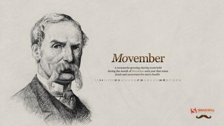 Men november calendar moustache smashing magazine portraits wallpaper