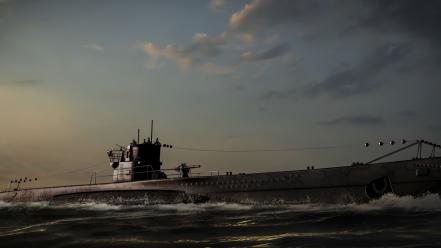 Military submarine wallpaper