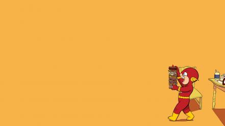 Minimalistic flash comic hero yale stewart jl8 wallpaper