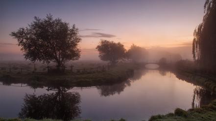 Mist united kingdom hdr photography rivers reflections wallpaper