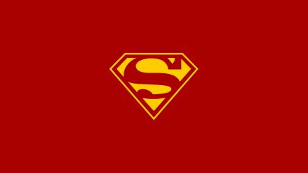 Red dc comics superman superheroes logo simple wallpaper