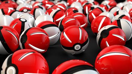 Shows clean pokeball game graphics show art wallpaper