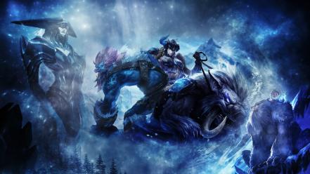 Winter league of legends fantasy art artwork wallpaper