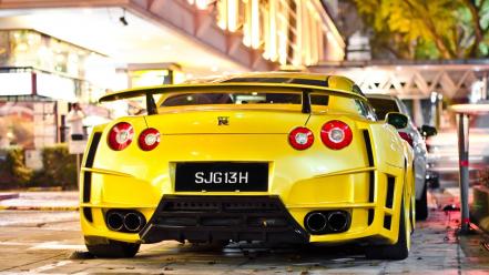 Yellow singapore tuning nissan gtr35 wallpaper