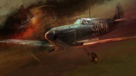 Aircraft storm accident take off supermarine spitfire defeat wallpaper