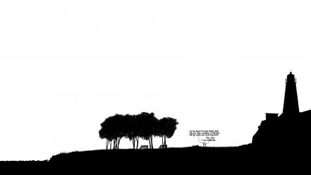 Black and white xkcd drawings wallpaper