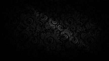 Black flowers grunge textures wallpaper