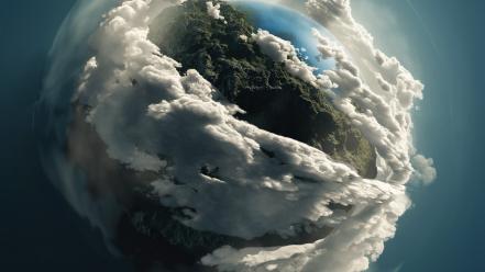 Clouds earth wallpaper