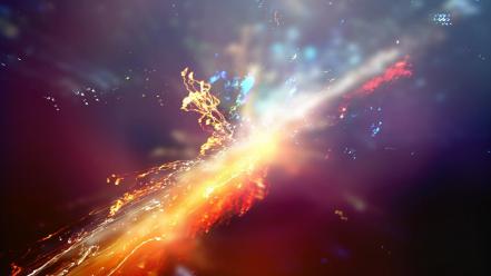 Explosions particles colors wallpaper