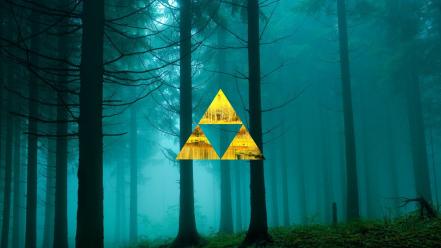 Forests triforce the legend of zelda triangles wallpaper