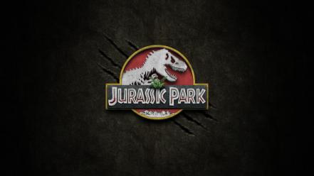Movies dinosaurs jurassic park logos wallpaper