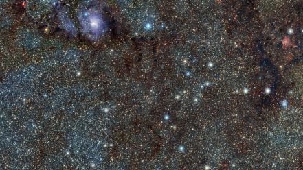 Outer space stars nebulae wallpaper