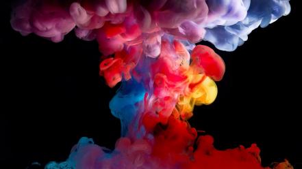 Smoke paint colored colors wallpaper