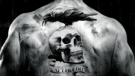 Tattoos black and white the expendables wallpaper