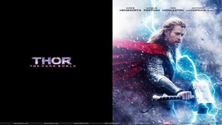 Thor chris hemsworth mjolnir thor: the dark world wallpaper