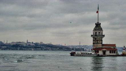 Tower istanbul bosphorus kiz kulesi wallpaper