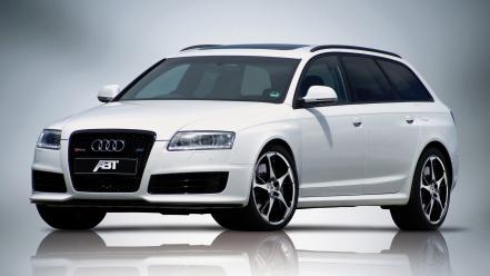 White cars abt audi rs6 wallpaper