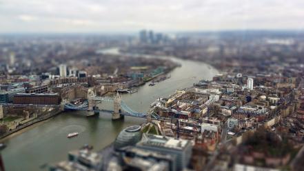 Cityscapes london tilt-shift thames wallpaper