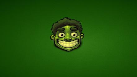 Green hulk (comic character) happy funny background creative wallpaper