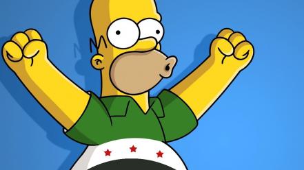 Homer simpson the simpsons syria free wallpaper