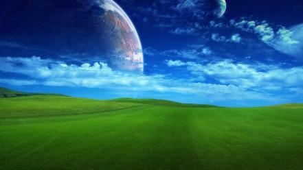 Landscapes nature fantasy art wallpaper