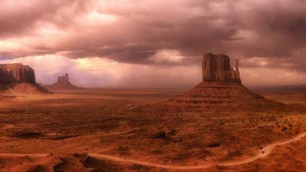 Rocks utah monument valley national park skies wallpaper