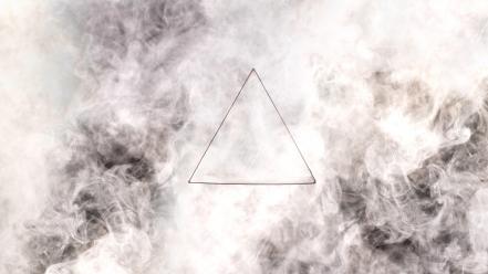 Smoke triangle wallpaper