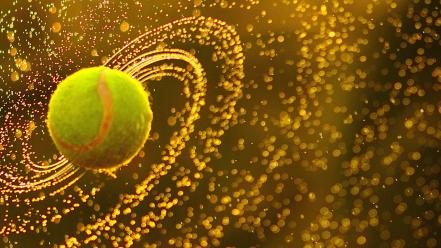 Tennis water drops balls wallpaper