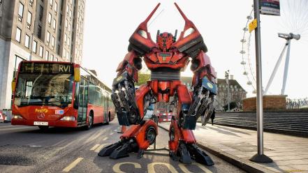 Transformers bus statues wallpaper