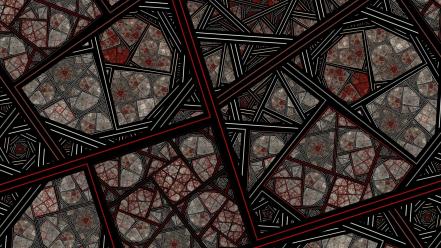 Abstract shapes geometry artwork wallpaper