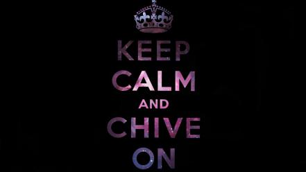 And black background kcco the chive chiveon wallpaper