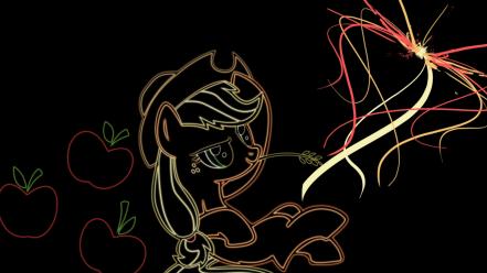 Applejack pony: friendship is magic vector art wallpaper