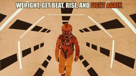 Astronauts motivation wallpaper