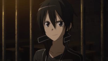 Black hair sword art online kirigaya kazuto wallpaper