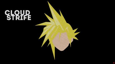 Final fantasy vii minimalistic cloud strife wallpaper