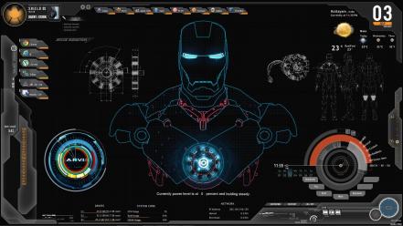 Iron man rainmeter wallpaper