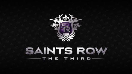 Minimalistic saints row logos row: the third wallpaper