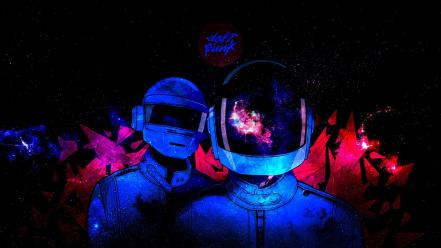 Outer space daft punk electronic wallpaper
