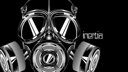 Steampunk gas masks digital art photomanipulation vector wallpaper