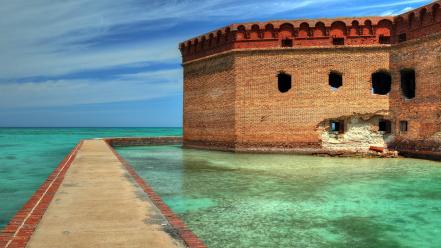 Water ocean florida fort jefferson wallpaper