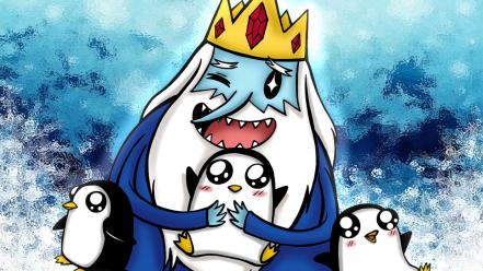 Adventure time with finn and jake ice king wallpaper