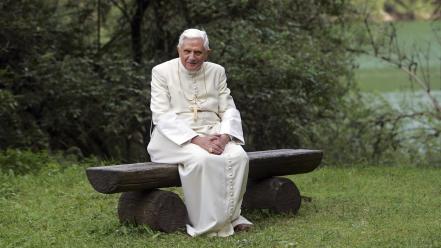 Bench christianity natural catholicism benedict xvi pope wallpaper