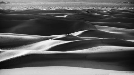 Black and white nature sand desert wallpaper