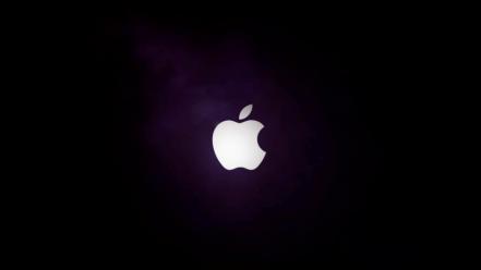 Black mac purple apple wallpaper