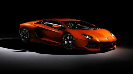 Cars orange lamborghini aventador awesomeness wallpaper