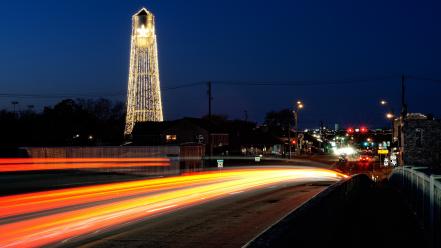 Cityscapes night usa texas roads wallpaper