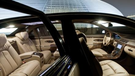 Leather cars maybach 62 s luxury wallpaper