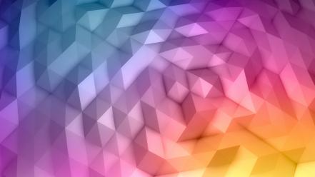 Minimalistic digital geometry colors wallpaper