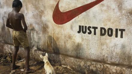 Nike brands logos just do it wallpaper